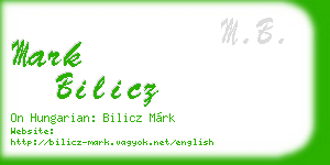 mark bilicz business card